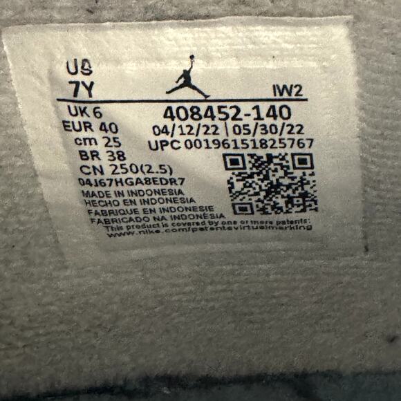 Size 7 - Nike Air Jordan 4 Retro GS Midnight Navy 2022 Shoes - Picture 9 of 10